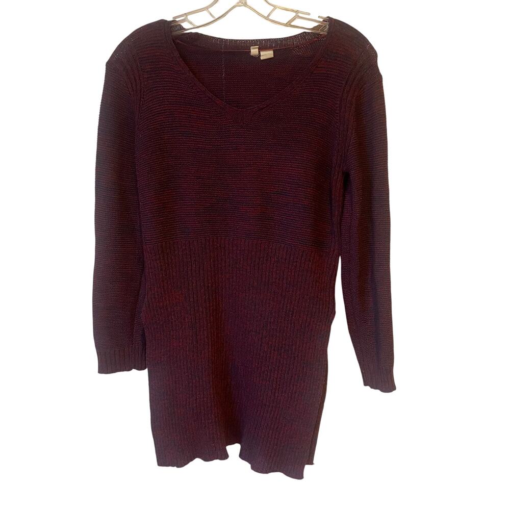 Moth Burgandy Mini Sweater Dress Sz S
